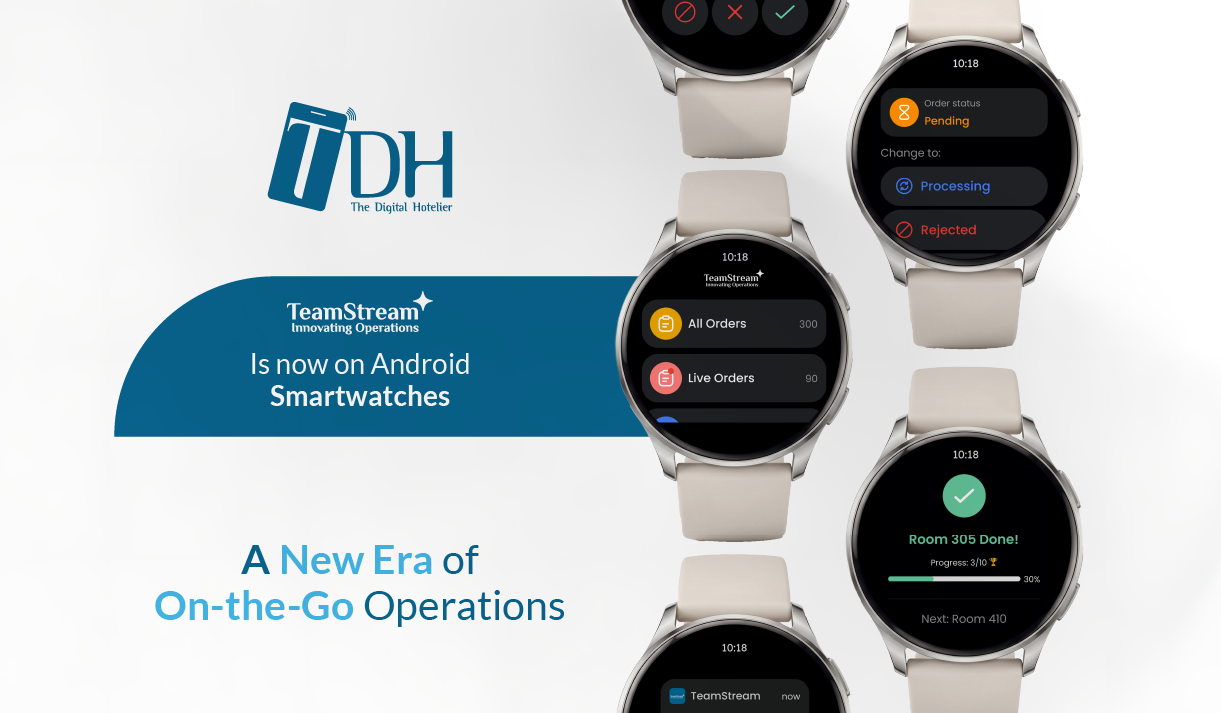 TeamStream+ Android smartwatch app for hands-free daily operations